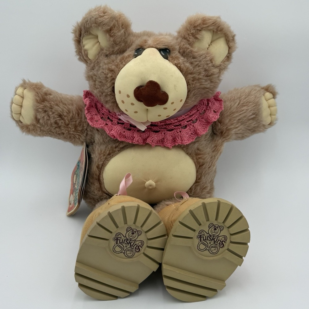 1984 FURSKINS Bear 22" HATTIE FURSKIN THE‎ PIE BAKER Xavier Roberts Coleco